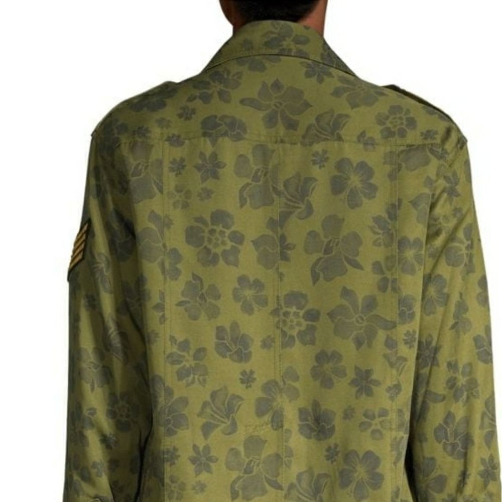 Smythe Jacket Bellows Floral Camo Patch Army Blazer Sz XS - Picture 5 of 7